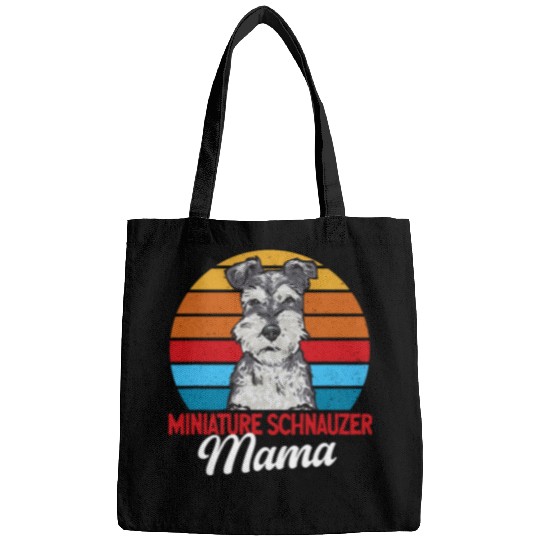 Schnauzer Pet Miniature Schnauzer Mama Mini Bags