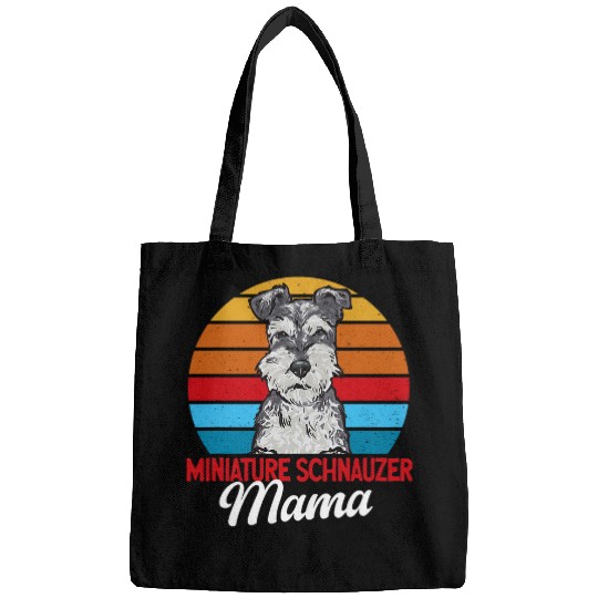 Schnauzer Pet Miniature Schnauzer Mama Mini Bags