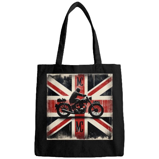 Union Jack Flag United Kingdom MC Classic Motorcycle Biker Bags