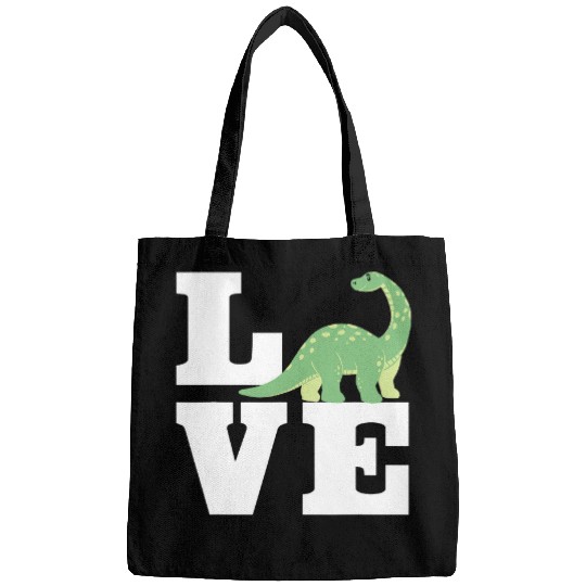 Dinosaur Pet Love Brontosaurus Design Primeval Creatures Bags