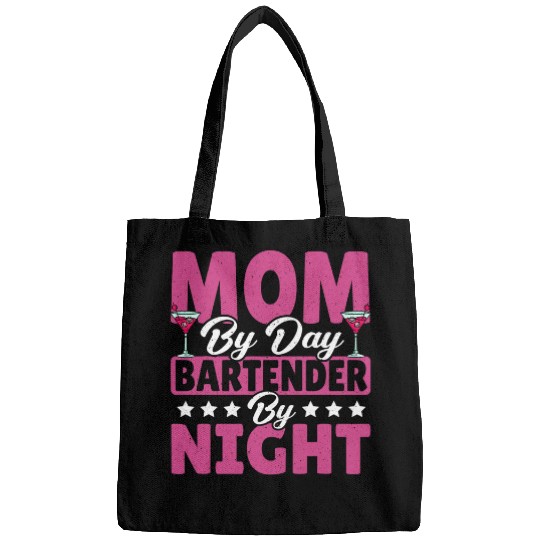 Mom By Day Bartender By Night Cocktail Lover Women Bags
