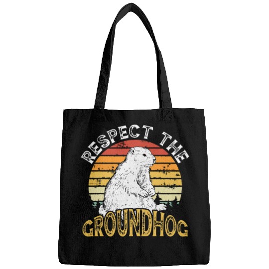 Beaver Pet Respect Groundhog Sunset Design For Land Bags