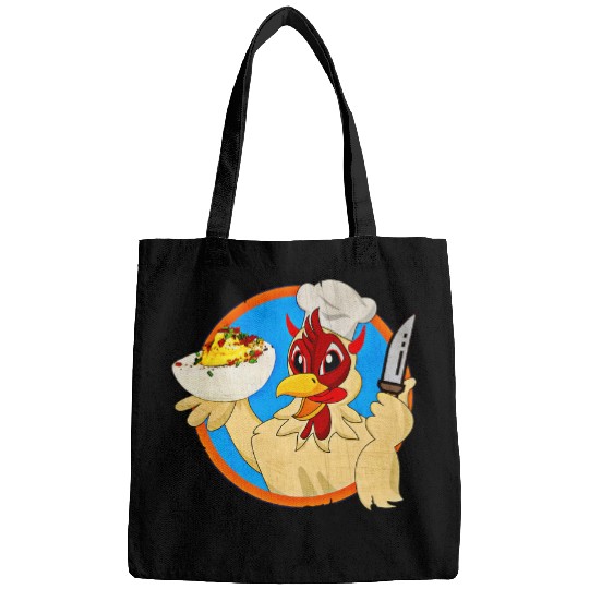Chicken Pet Deviled Eggs Devil Chicken Funny Holiday Food Cooking Bags
