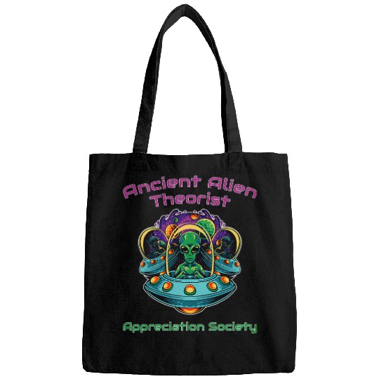 Aliens UFO Ancient Alien Astronaut Theorist Appreciation Society Bags