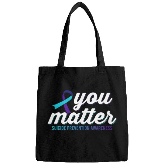 suicides Prevention 988 Ribbon You Matter suicides Prevention Awareness Ribbon Bags