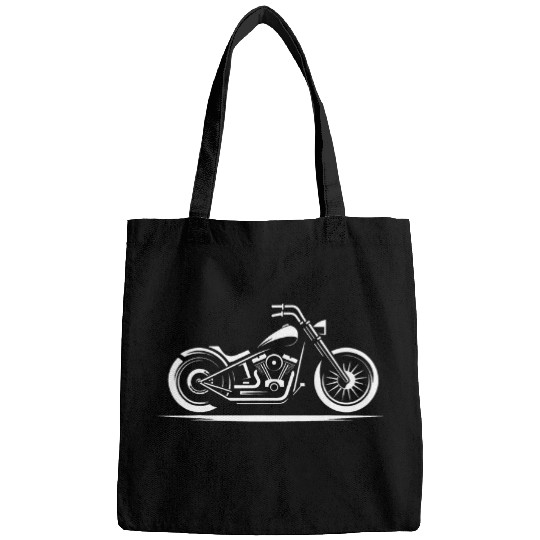 Minimal Chopper motorcycle for Bikers Classic American Bags