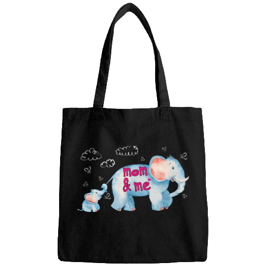 Elephant Mammal Mom And Me Mothers Day Mom Grandma Daughter Bags