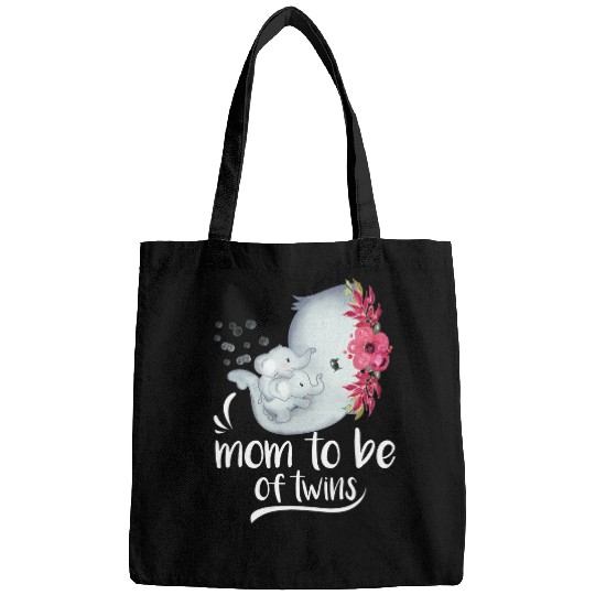 Elephant Mammal Mom To Be Of Twins Elephant Baby Shower Bags