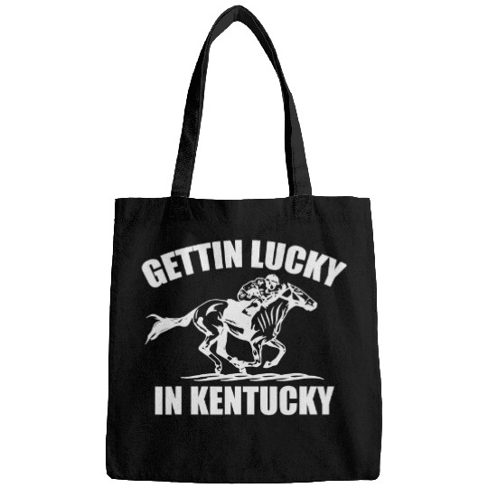 Horse Pet Gettin Lucky In Kentucky Funny Derby Day Horse Racing Game Bags