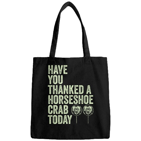 vintages Horseshoe crab Funny Quote For Biologists Fossils Bags