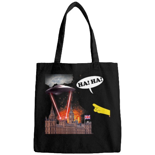 Aliens UFO Firing Lasers at Parliament englands Ha Ha Lord Nelson Bags
