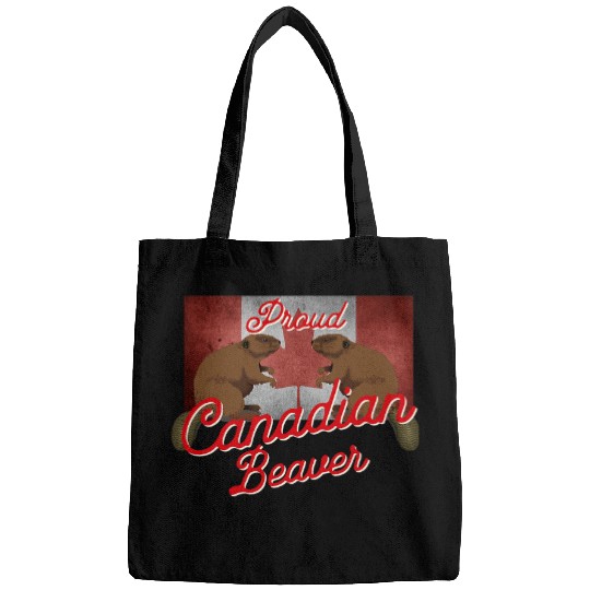 Beaver Pet Proud Canadian Flag Canada Beaver 01 Bags