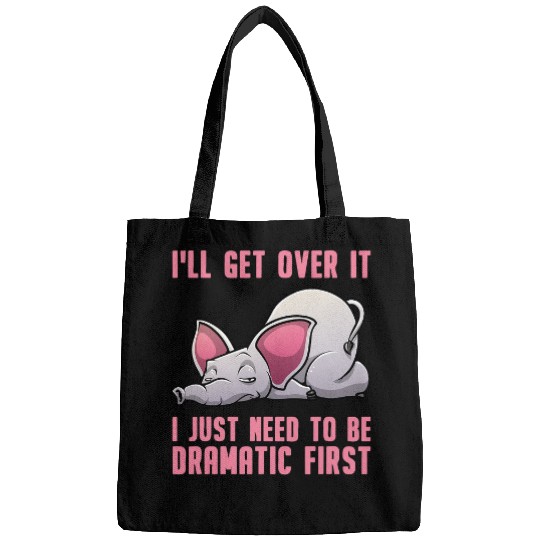 Elephant Mammal For Women Men Drama Queen Zoo Elephant Lover Bags