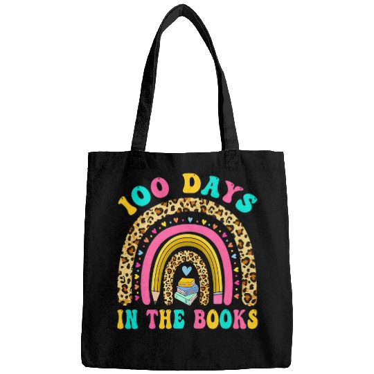 Book Fun 100 Days In The Books Rainbow Reading Teacher Librarian Bags