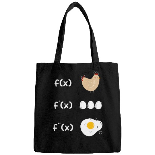 Chicken Pet Derivative Function Math Teacher Fried Egg Derivative Chicken Bags
