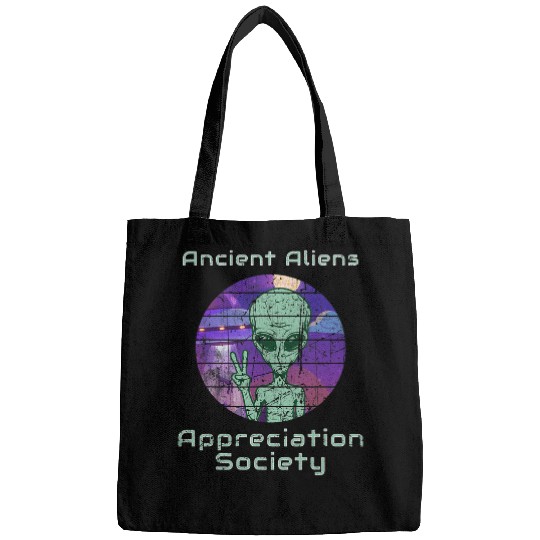 Aliens UFO Ancient Astronaut Theorists Alien UFO Appreciation Society Bags