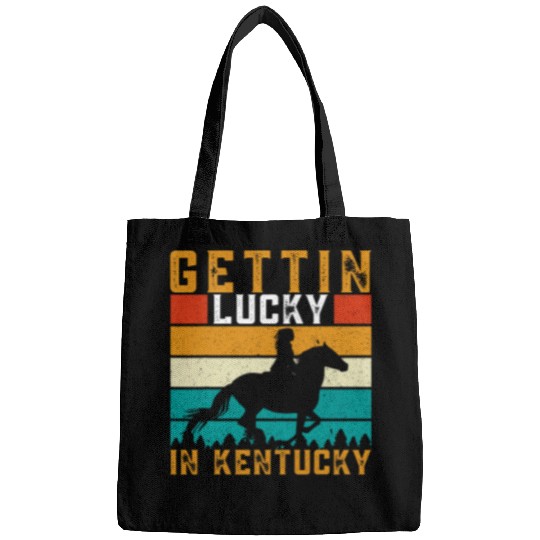 Horse Pet gettin lucky in kentucky 2derby 2horse racing Bags