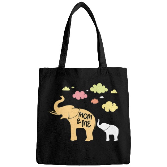 Elephant Mammal Mom And Me Cute Elephant Animal Matching Mommy Mama Mother Bags
