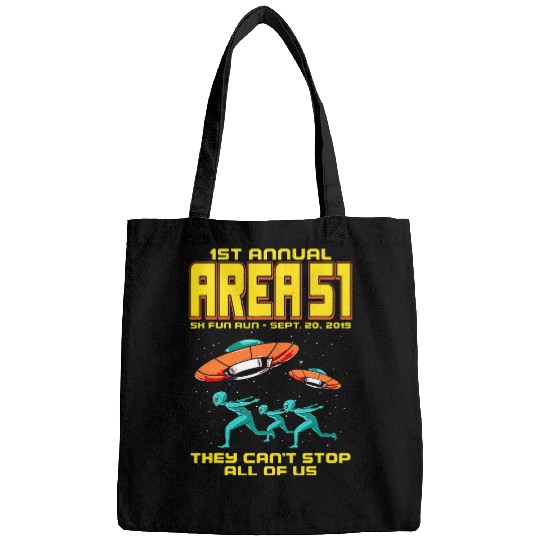 Aliens UFO Annual Area 51 5K Fun Run Alien Raid Bags