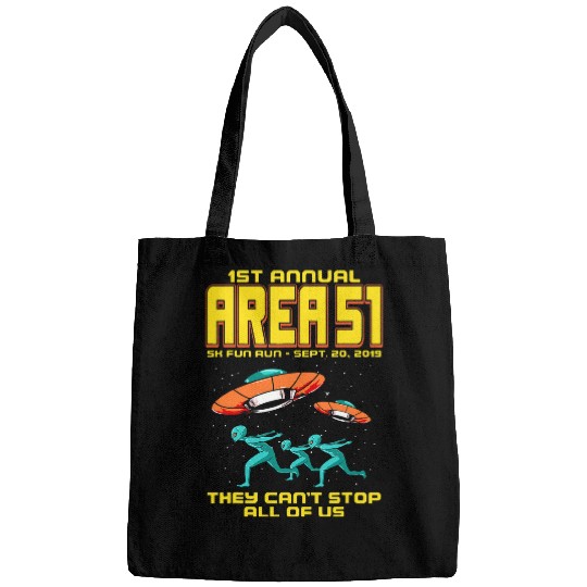Aliens UFO Annual Area 51 5K Fun Run Alien Raid Bags