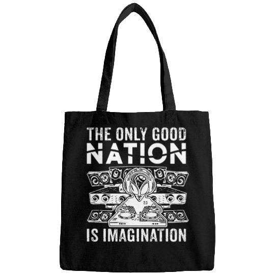 Aliens UFO Techno Alien DJ Vinyl freestekno 23 Sound System Rave Bags