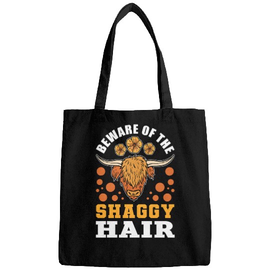 Cow Pet Beware Of The Shaggy Hair Highland Cattle Cow 01 Bags