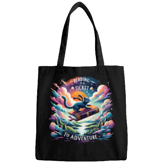 Book Fun Adventure Begins At Your Library Cat Lovers Book Lovers Bags