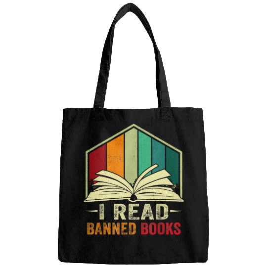 Book Fun I Read Banned Books Week Librarian freesdom Reader Nerd Men 04 Bags