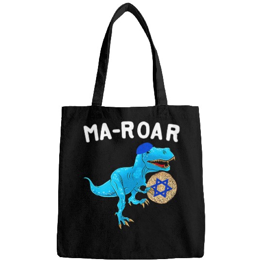 Dinosaur Pet Cute Passover Dinosaur Jewish Hebrew Pesach MaRoar Passover Bags