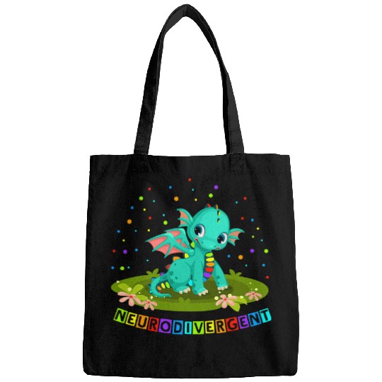 Autism Puzzle Neurodivergent Autism Awareness Month Cute Dragon Costume Bags