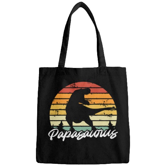 Dinosaur Pet Papasaurus Tyrannosaurus rexs Dinosaur Fan Fathers Day 1 Bags