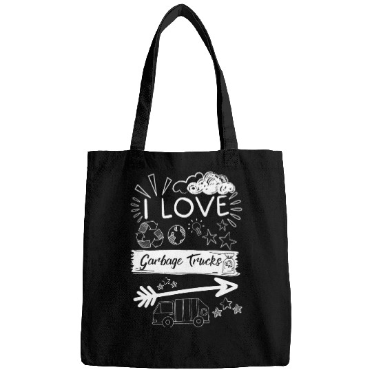 I Love Garbage Trucks Funny Garbage Truck Driver Recycling 21 Bags