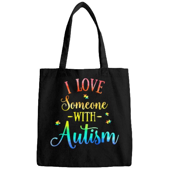 Autism Puzzle I Love Someone with Autism Awareness Men Women Kids8 Bags