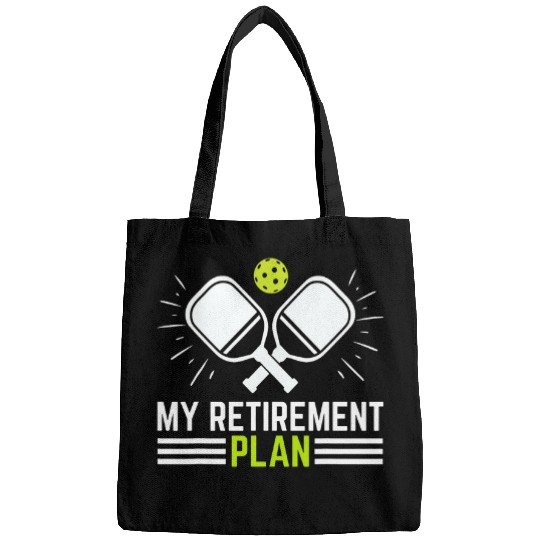 Discover Sport Pickleball My Retirement Plan Funny Pickleball Retirement Bags