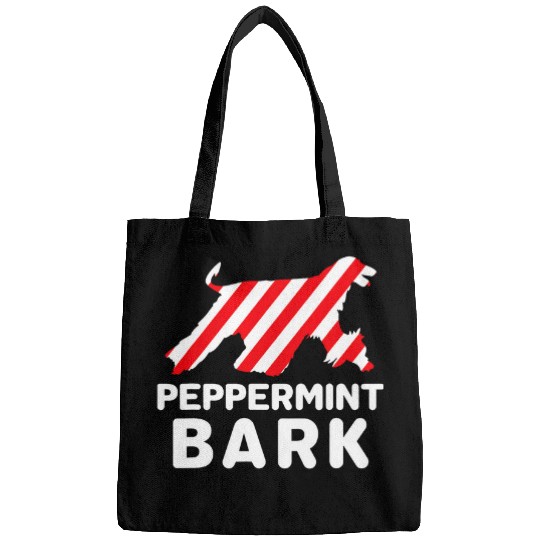 Christmas Dog Peppermint Bark Afghan Hound Funny Bags