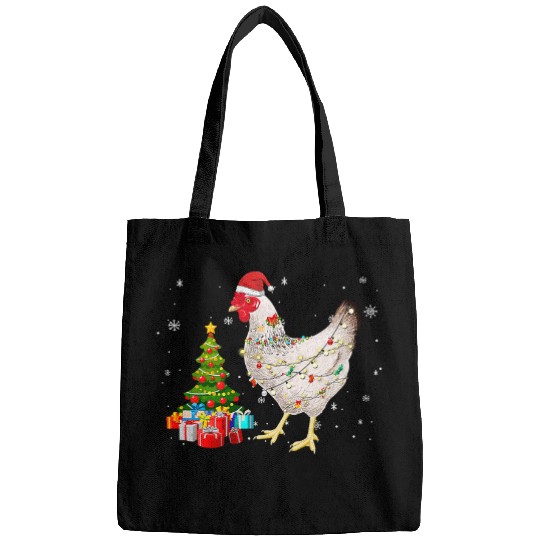 Chicken Pet vintages Chicken Merry Christmas Light Led Bags