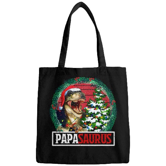 Dinosaur Pet Papasaurus Santa Papa Dinosaur Trex xmass Tree Light Bags