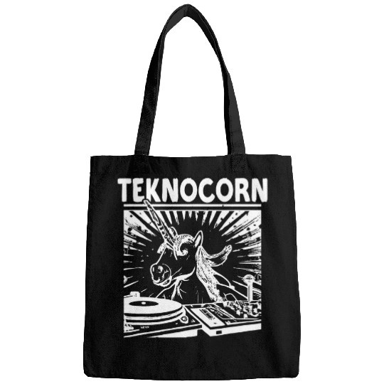 Unicorn Pet Tekno Unicorn Teknocorn DJ Vinyl Turntables Rave Bags
