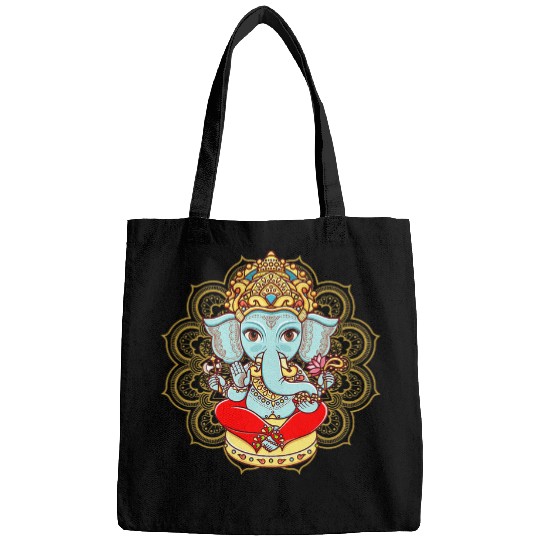 Elephant Mammal Ganesha Elephant God Hindu Buddhist Design Bags