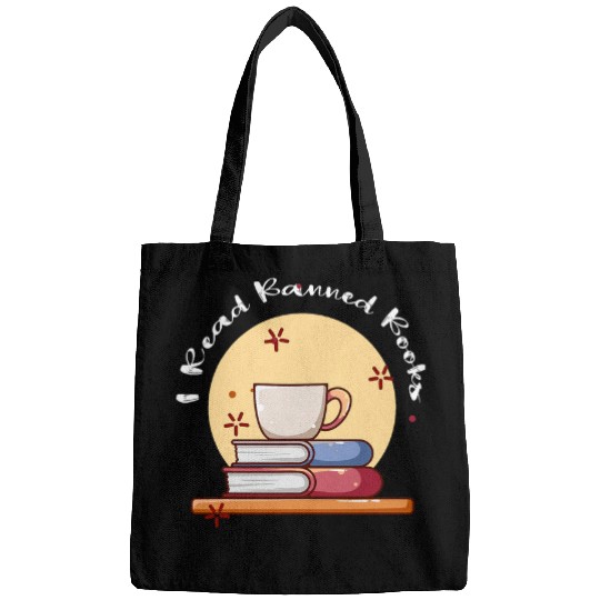 Book Fun I Read Banned Books Librarian Bookworm Book Lover Reading Bags