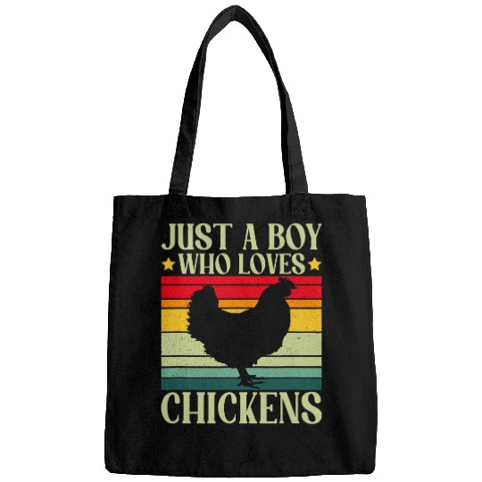 Chicken Pet Just a Boy who loves Chickens Harvest Farming Barn Cattle 7 Bags