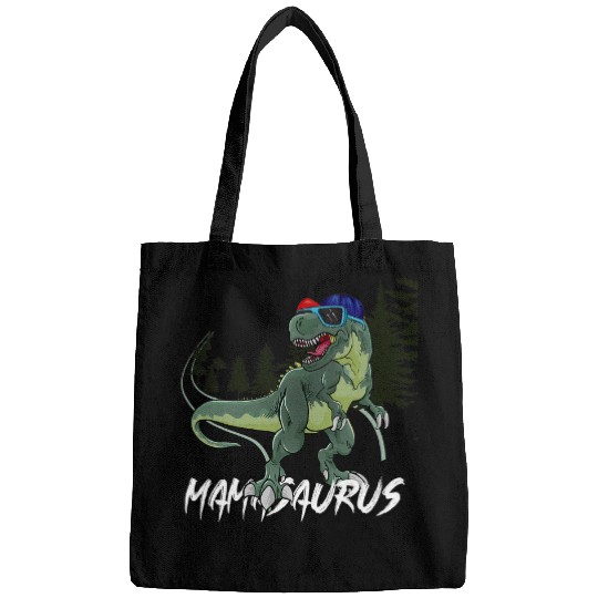 Dinosaur Pet Mamasaurus Dinosaur Funny Mom mothers day Bags