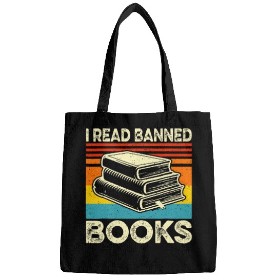 Book Fun I Read Banned Books Week Librarian Freadom Reader Nerd 2 Bags