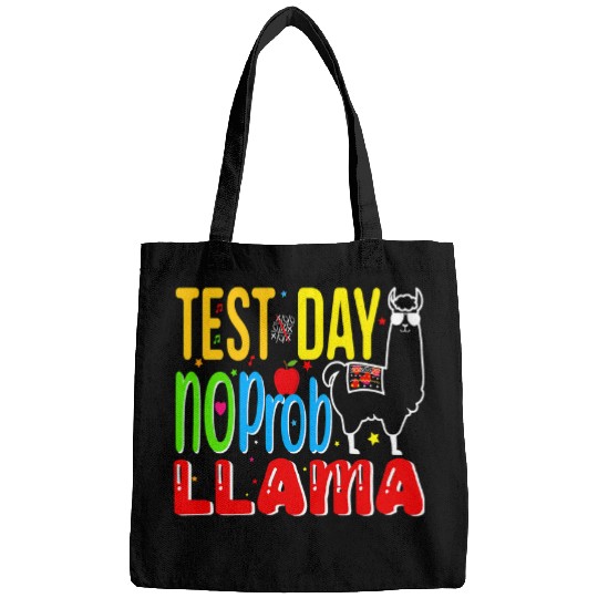 Llama Pet Test Day No Probllama Teacher Testing Day Teacher Student Bags