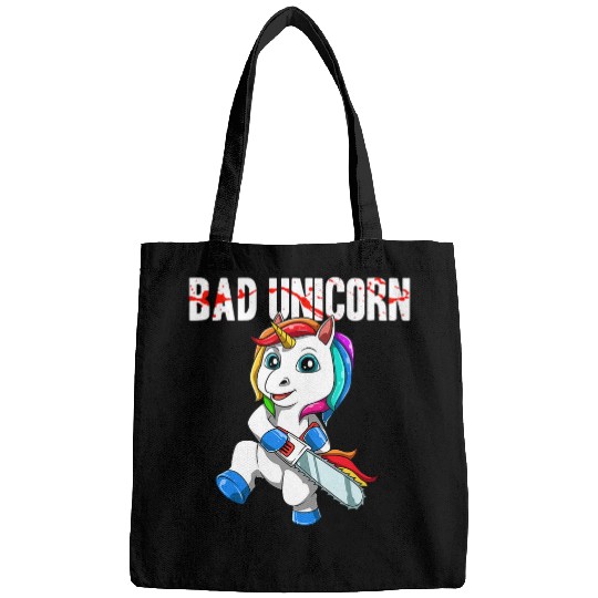 Unicorn Pet Sarcastic Happy Unicorn Chainsaw Bags