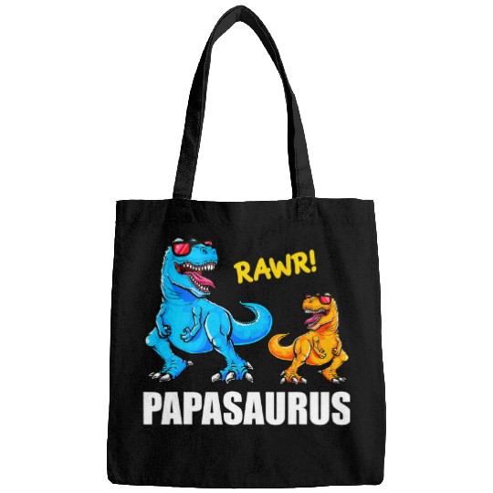 Dinosaur Pet Papasaurus Papa Dinosaur Daddy Dad Fathers Day Bags
