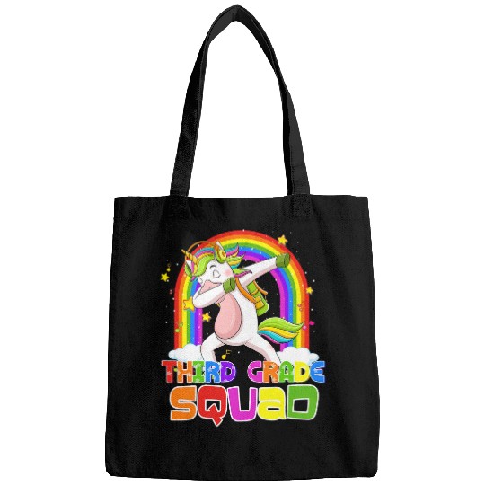 Unicorn Pet Third Grade Squad  Unicorn Rainbow Back To School Bags