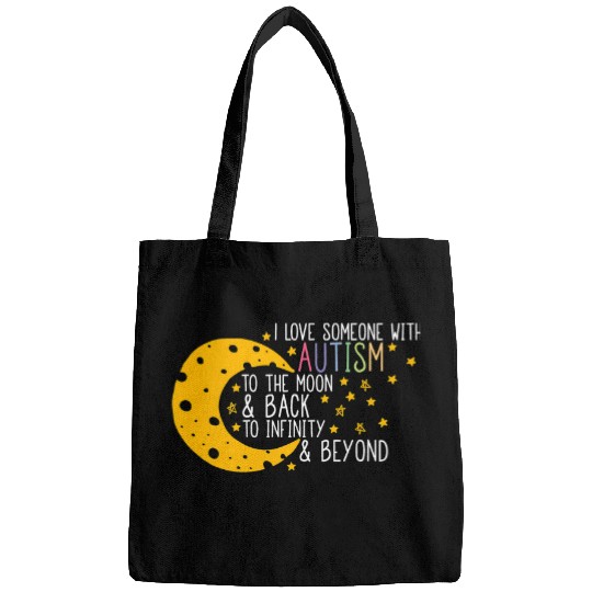 Autism Puzzle I Love Someone With Autism To The Moon and Back 1 Bags