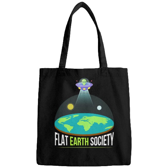 Aliens UFO Funny Flat Earth Society 2Alien Bags