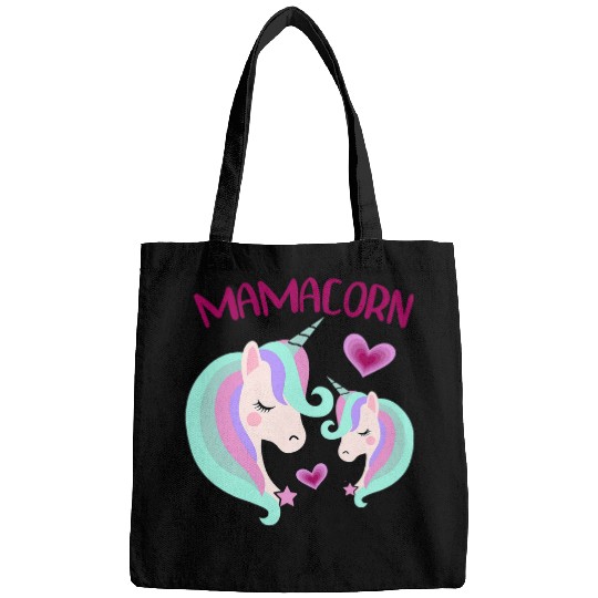 Unicorn Pet MAMACORN Funny Unicorn Pun Mothers Day  Mom Daughter 1 Bags